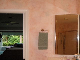 color wash in 3 colors on wall