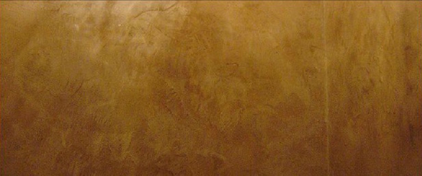faux plaster in golds