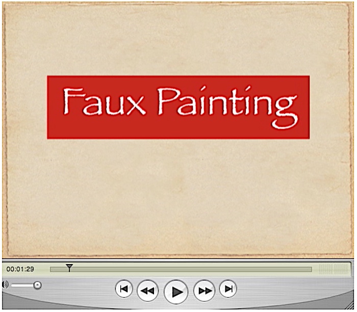 Video basic terms of faux painting