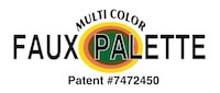 multi color faux palette logo