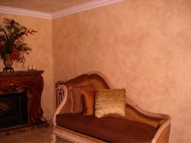 Color Wash Faux Finish in three colors