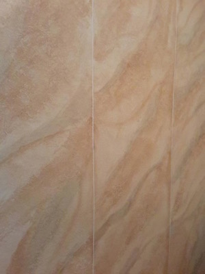 faux marble painted as panels
