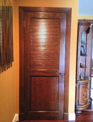 faux wood door