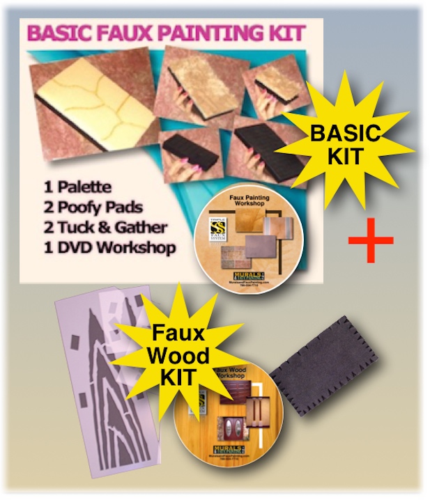 basic and faux wood painting kit