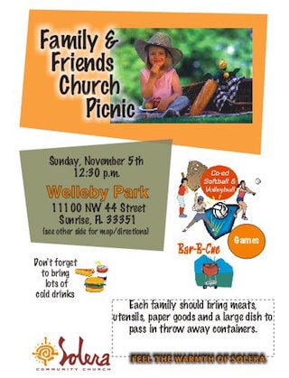 picnic flyer design