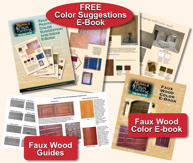 Faux wood guides and E-book