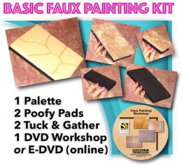 faux painting kit with workshop DVD/edvd